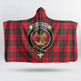 Drummond Modern Tartan Crest Hooded Blanket