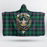 Nesbitt Modern Tartan Crest Hooded Blanket