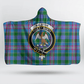 MacNeil of Colonsay Modern Tartan Crest Hooded Blanket