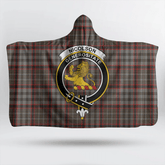 MacLeod of Harris Weathered Tartan Crest Hooded Blanket