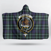 Graham of Montrose Modern Tartan Crest Hooded Blanket