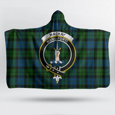 Sinclair Hunting Ancient Tartan Crest Hooded Blanket
