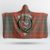 Ramsay Modern Tartan Crest Hooded Blanket