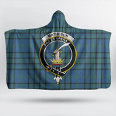 MacInnes Modern Tartan Crest Hooded Blanket