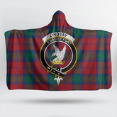 Lindsay Modern Tartan Crest Hooded Blanket