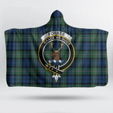 Forbes Ancient Tartan Crest Hooded Blanket