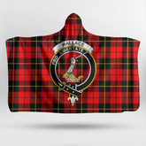 Nicolson Hunting Ancient Tartan Crest Hooded Blanket