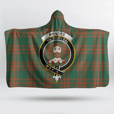 MacKay Blue Tartan Crest Hooded Blanket