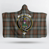 Fergusson Weathered Tartan Crest Hooded Blanket