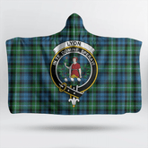 Lyon Clan Tartan Crest Hooded Blanket
