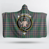 Robertson Modern Tartan Crest Hooded Blanket