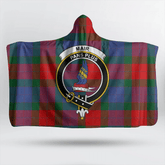MacGregor Hunting Ancient Tartan Crest Hooded Blanket