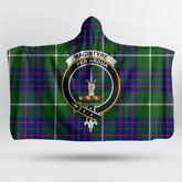 Seton Modern Tartan Crest Hooded Blanket