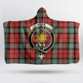 Kerr Ancient Tartan Crest Hooded Blanket