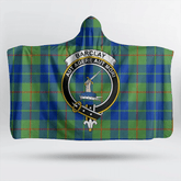 Barclay Hunting Ancient Tartan Crest Hooded Blanket