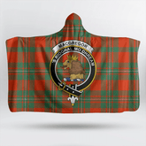 Ross Hunting Modern Tartan Crest Hooded Blanket