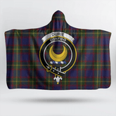 Durie Tartan Crest Hooded Blanket