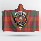 Wardlaw Modern Tartan Crest Hooded Blanket