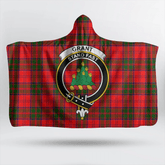 Grant Modern Tartan Crest Hooded Blanket