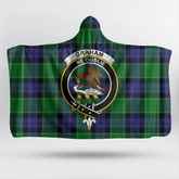 Graham of Menteith Modern Tartan Crest Hooded Blanket