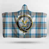 Moncrieffe Tartan Crest Hooded Blanket