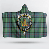 MacGillivray Hunting Ancient Tartan Crest Hooded Blanket