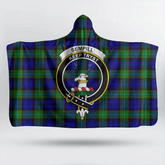 MacTavish Modern Tartan Crest Hooded Blanket