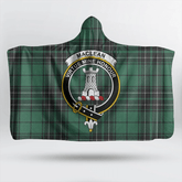 Sutherland Old Ancient Tartan Crest Hooded Blanket