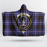 Dunlop Modern Tartan Crest Hooded Blanket