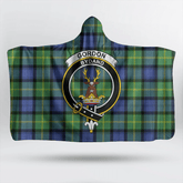 Gordon Old Ancient Tartan Crest Hooded Blanket