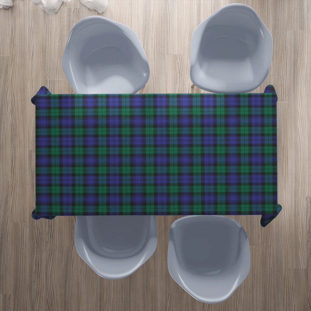 Blackwatch Modern Tartan Plaid Tablecloth