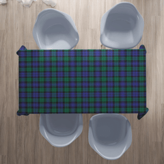 Blackwatch Modern Tartan Plaid Tablecloth