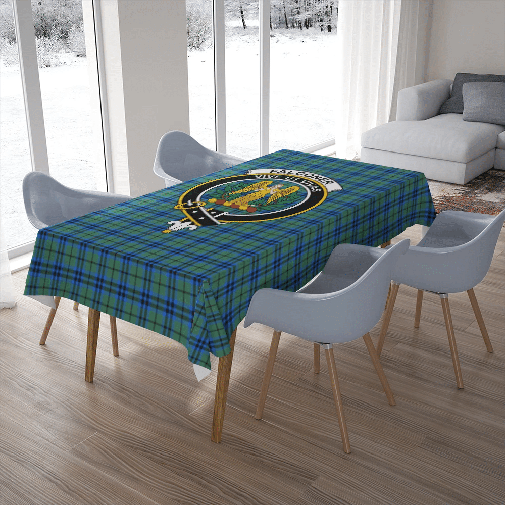 Falconer Tartan Crest Tablecloth