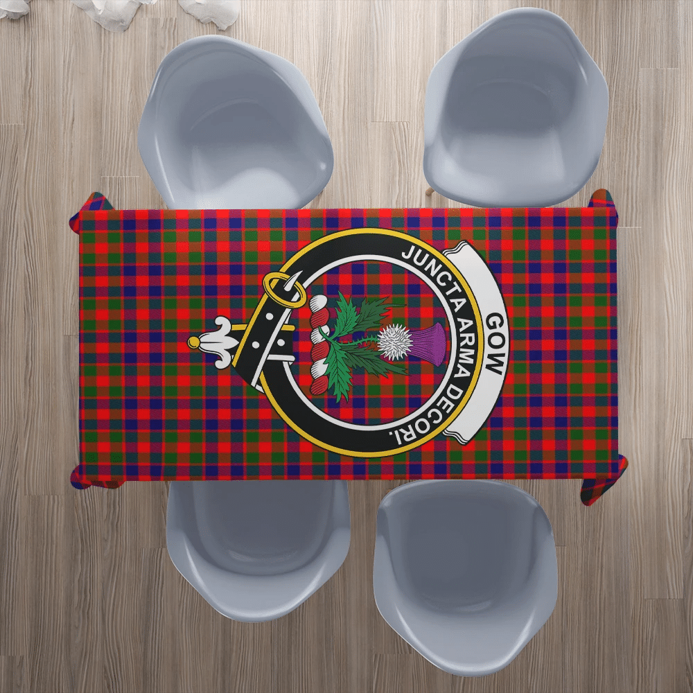 Gow Modern Tartan Crest Tablecloth