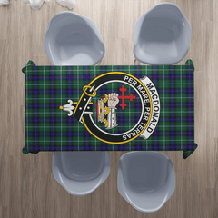 MacDonald of the Isles Hunting Modern Tartan Crest Tablecloth