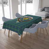 Sinclair Hunting Ancient Tartan Crest Tablecloth