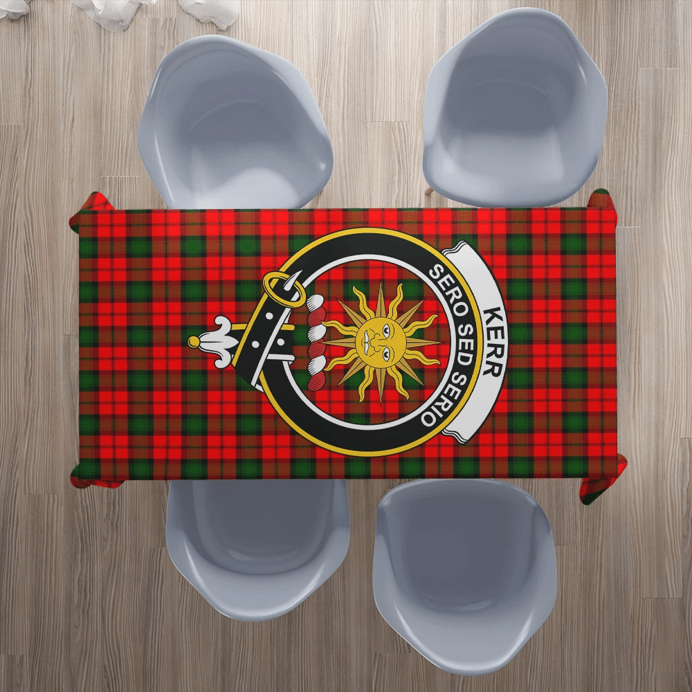 Kerr Modern Tartan Crest Tablecloth