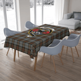 MacLeod of Harris Weathered Tartan Crest Tablecloth