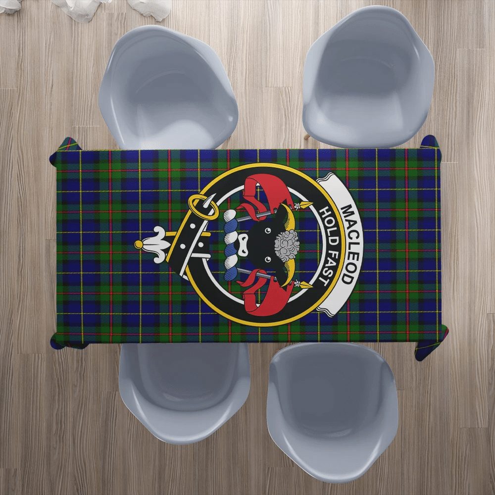 MacLeod of Harris Modern Tartan Crest Tablecloth