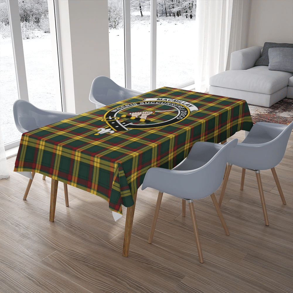 MacMillan Old Modern Tartan Crest Tablecloth