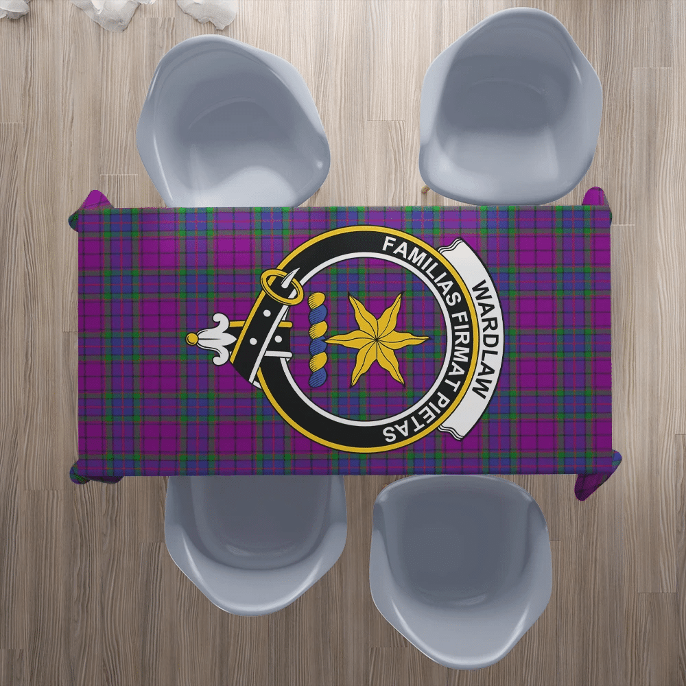 Wardlaw Modern Tartan Crest Tablecloth