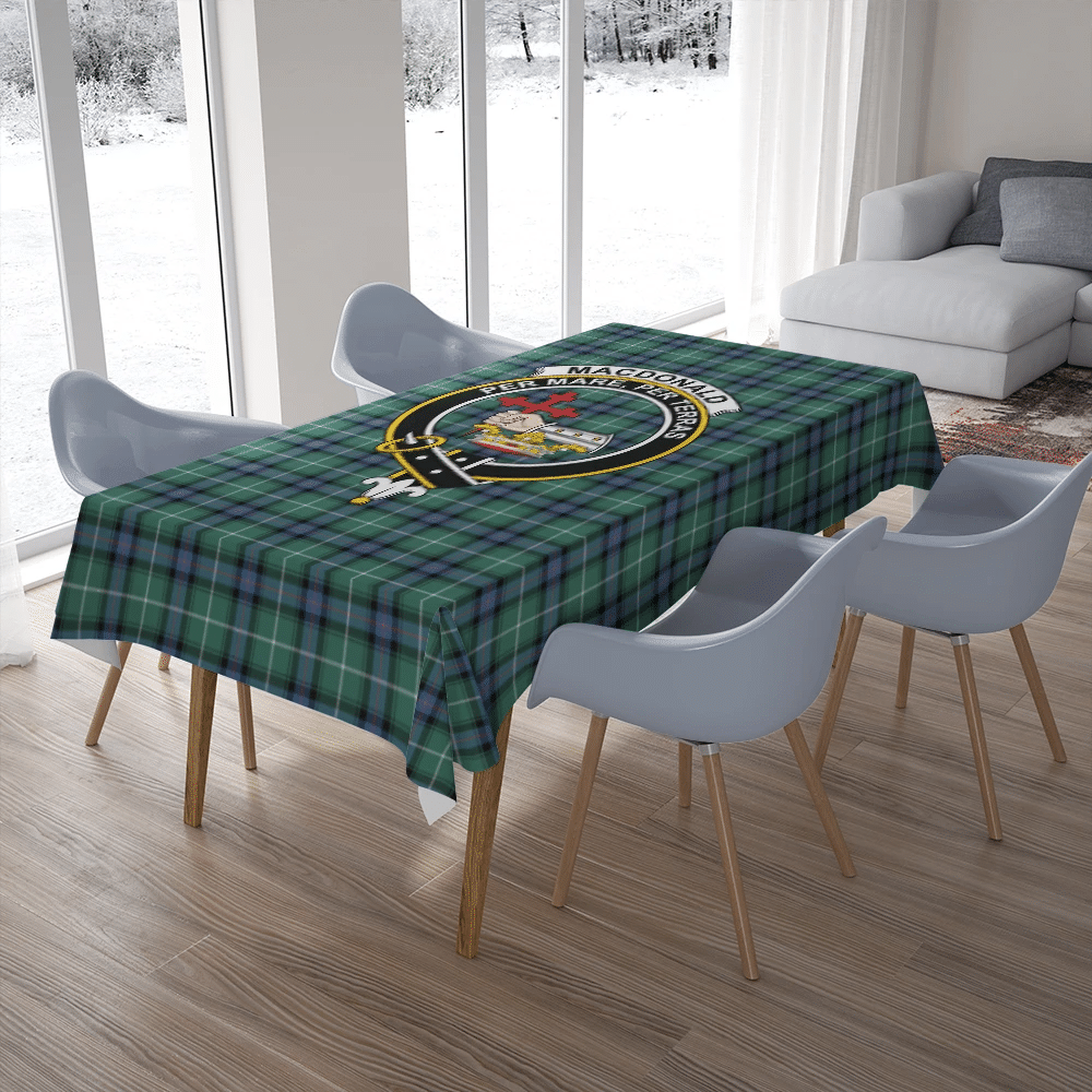 MacDonald of the Isles Hunting Ancient Tartan Crest Tablecloth