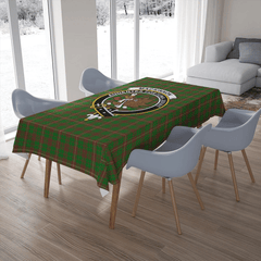 MacKinnon Hunting Modern Tartan Crest Tablecloth