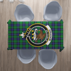 Graham of Menteith Modern Tartan Crest Tablecloth