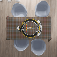 MacIntyre Hunting Weathered Tartan Crest Tablecloth
