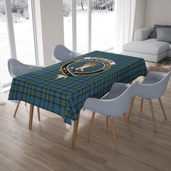 Robertson Hunting Ancient Tartan Crest Tablecloth