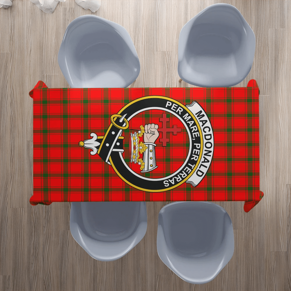 MacDonald of Sleat Tartan Crest Tablecloth