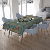 Balfour Blue Tartan Crest Tablecloth