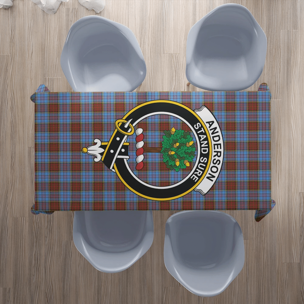 Anderson Modern Tartan Crest Tablecloth