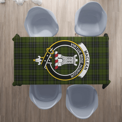 MacLean Hunting Ancient Tartan Crest Tablecloth